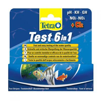 TETRA Test 6in1 - umożliwia szybką kontrolę wody w akwarium 25 szt.