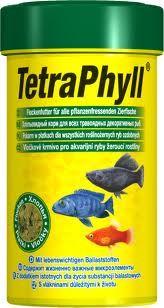 TETRA TetraPhyll - Pokarm w płatkach dla wszystkich gatunków roślinożernych ryb ozdobnych 100 ml