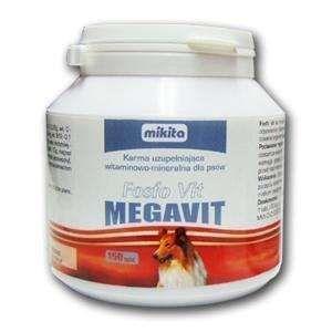 MIKITA Fosfo Vit Megavit - preparat witaminowo - mineralny dla psów 150tab