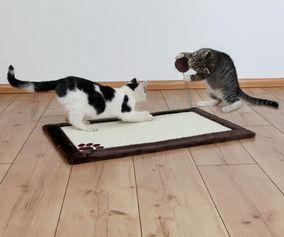 TRIXIE Drapak dla kota mata 70 × 45 cm z pluszem ciemno brązowy