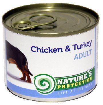 Nature\'s Protection Adult kurczak i indyk 400g