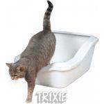 Trixie Kuweta Cleany z ramką dla dużego kota 54 cm biała