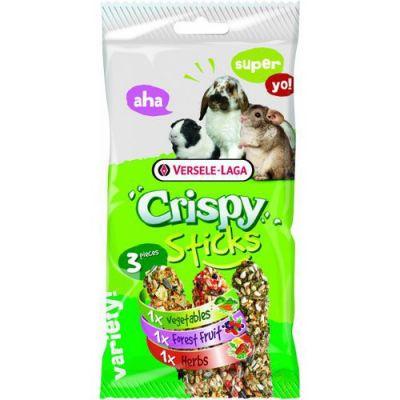 Versele Laga Crispy Sticks Herbivores - 3 kolby dla królików, świnek, szynszyli i koszatniczek 165g