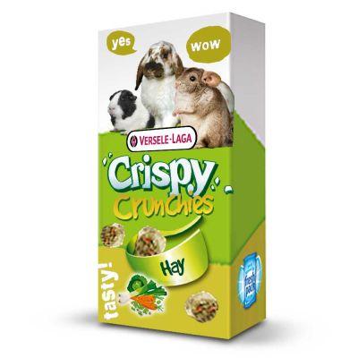 Versele Laga Crispy Crunchies Hay - chrupiący przysmak z siankiem dla królików i gryzoni 75g