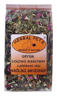 Herbal Pets Grysik ziołowo-warzywny z płatkami róży 100 g