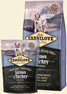 Carnilove Salmon & Turkey For Puppies 12KG (łosoś z indykiem - szczeniak)