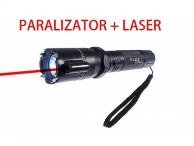 Latarka z Paralizatorem (1mln Volt!) + Czerwony Laser.