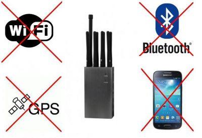 Mobilny Multi-Zagłuszacz Lokalizatorów GPS/Lojack+GPRS/GSM/UMTS + 2G/3G/4G/LTE + WiFi/Bluetooth...