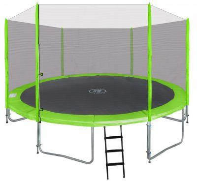 TRAMPOLINA OGRODOWA Z SIATKĄ + DRABINKA 14 FT 427 cm.