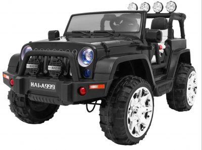 JEEP NA AKUMULATOR Pojazd elektryczny AUTO MASTER 4x4 CZARNY A999