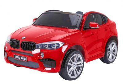 AUTO DWUOSOBOWE na akumulator Pojazd elektryczny BMW X6 M lakier skóra 50kg!!! CZERWONY JJ2168EXL
