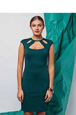 Sukienka Oryginalna modna sukienka GR1262 Szmaragd - GrandUA