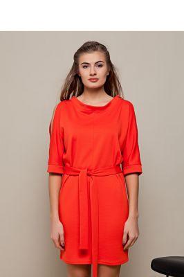 Sukienka Elegancka sukienka przed kolano GR1345 Orange - GrandUA