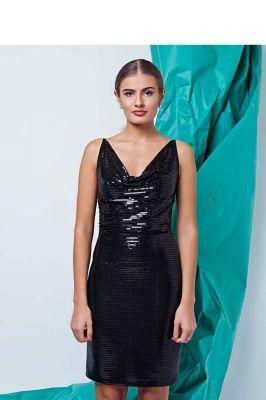 Sukienka Elegancka sukienka o dopasowanym kroju GR1197 Black - GrandUA