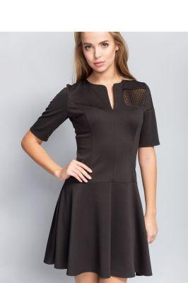 Sukienka z niską talią MM1081 Black - Mira Mod