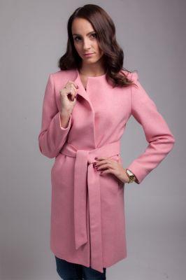 Płaszcz damski PLA026 pink - Mattire