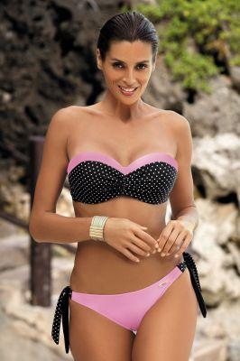 Kostium dwuczęściowy Kostium Kąpielowy Model Olivia Hollywood M-419 Black/Pink - Marko