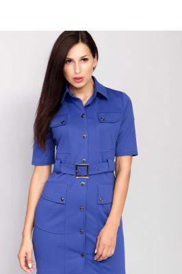Sukienka Krótka sukienka typu t-shirt MM1020 Light Blue - Mira Mod