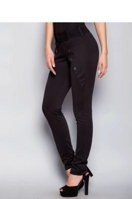 Spodnie z kieszeniami MM4002 Black - Mira Mod
