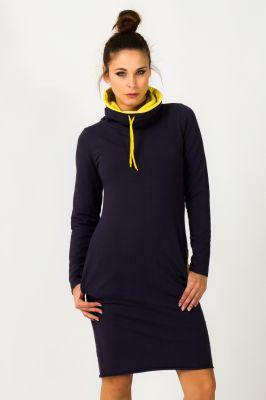 Sukienka model Kaja Navy/Yellow - Tessita