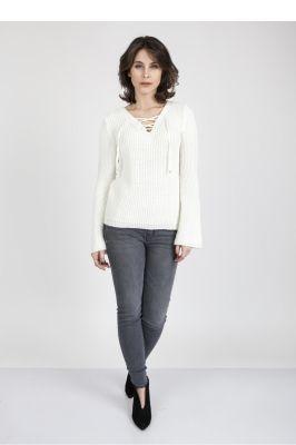 Sweter SWE117 Ecru - MKM