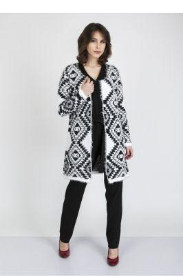 Sweter SWE104 Black/White - MKM