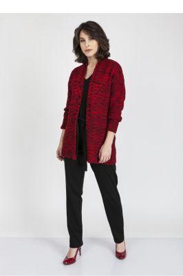 Sweter SWE102 Red/Black - MKM