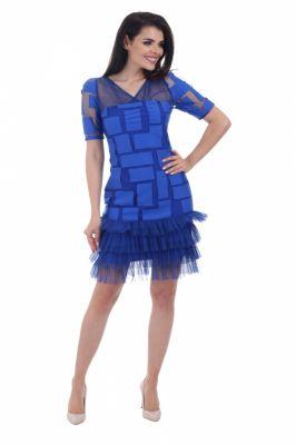 Sukienka wizytowa model 884b blue - Margo Collection
