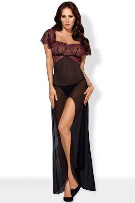 Komplet Model Sedusia Gown Black - Obsessive