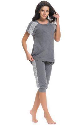 Piżama Damska Model PM.9250 Dark Grey - Dn-nightwear