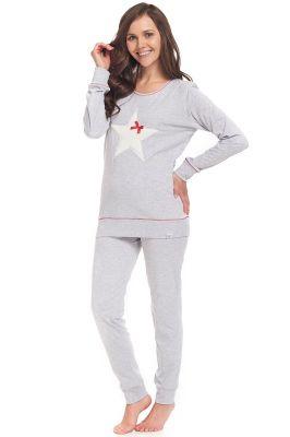 Piżama Damska Model PM.9313 Grey Melange - Dn-nightwear
