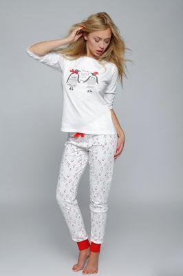 Piżama Damska Model Pingwin White - Sensis