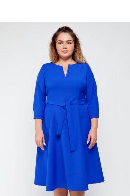 Sukienka Elegancka rozkloszowana modna sukienka TR1992 Light Blue - Trand by GrandUA
