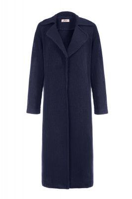 Sweter Długi otwarty kardigan damski 280 Navy Blue - Bien Fashion