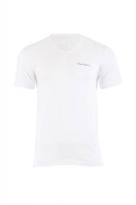 T-shirt Męski Model Luca Vneck White - Pierre Cardin
