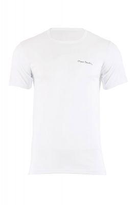 T-shirt Męski Model Arturo Rneck White - Pierre Cardin