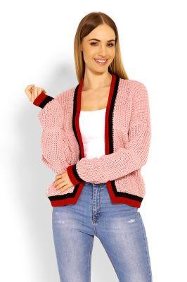 Sweter Kardigan Model 60004 Dirty Pink - PeeKaBoo