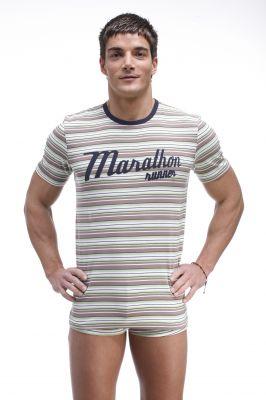 T-shirt Model Kiner 20844 Grey/Turkus - Henderson