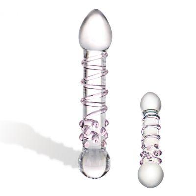 Szklane dildo - Glas Spiral Staircase Full Glass Dildo