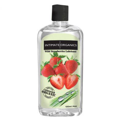 Środek nawilżający - Intimate Organics Wild Strawberries Lube 120 ml Truskawki