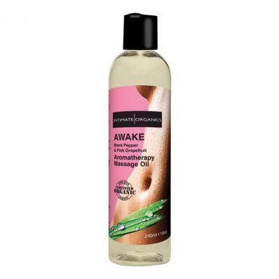 Rozbudzający olejek do masażu - Intimate Organics Awake Massage Oil 240 ml