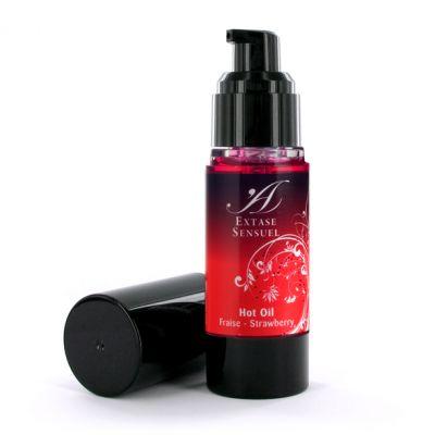 Olejek stymulujący rozgrzewający - Extase Sensuel Hot Oil Strawberry