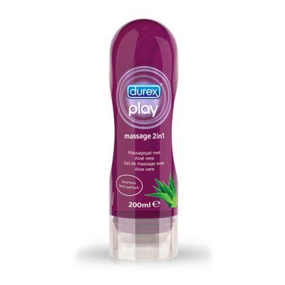 Żel nawilżający i do masażu - Durex Play Massage 2 in 1 Aloe Vera