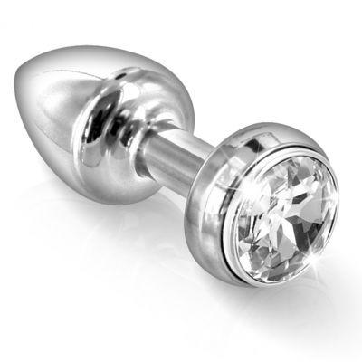 Wibrujący korek analny aluminiowy - Diogol Annixitting Vibrating Butt Plug Silver 34 Srebrny