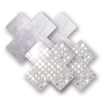 Naklejki na sutki - Nippies Solid Studio Silver Cross