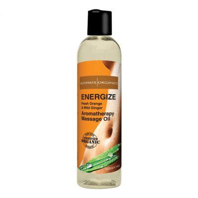 Energetyzujący olejek do masażu - Intimate Organics Energize Massage Oil 120 ml