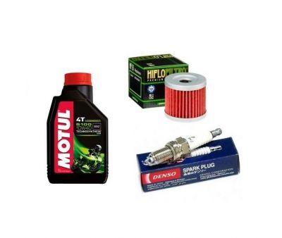 Olej Motul + Filtr + Świece Denso YAMAHA YP 125 R X-MAX 06-18r.