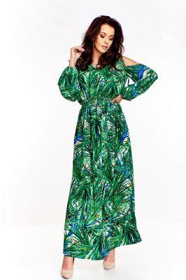 Sukienka maxi w listki