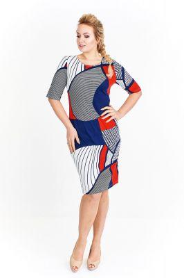 Wzorzysta sukienka mini