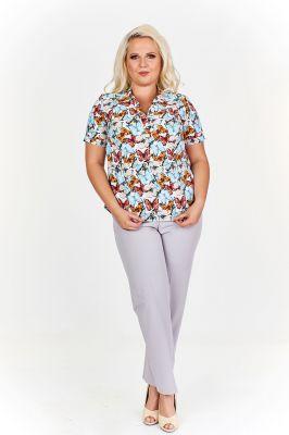 Wzorzysta bluzka koszulowa